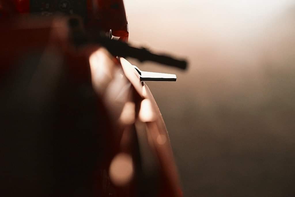Detailed close-up photograph of a Lego Ducati motorcycle model.
